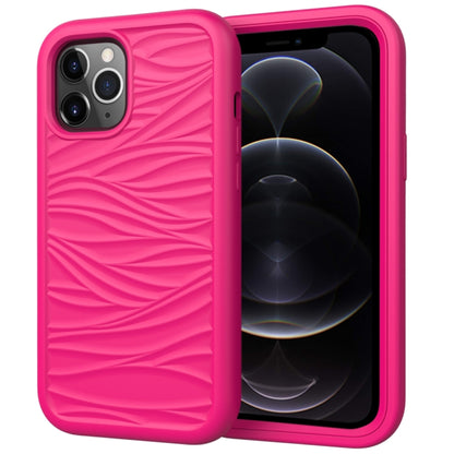 For iPhone 12 Pro / 12 Max Wave Pattern 3 in 1 Silicone+PC Shockproof Protective Case, For iPhone 12 / 12 Pro