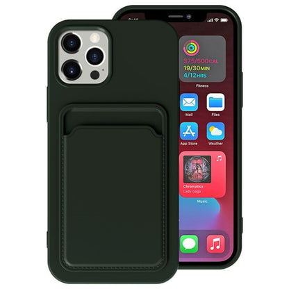 TPU + Flannel Lining Shockproof  Case with Card Slots, For iPhone 11 Pro Max, For iPhone 11, For iPhone 11 Pro