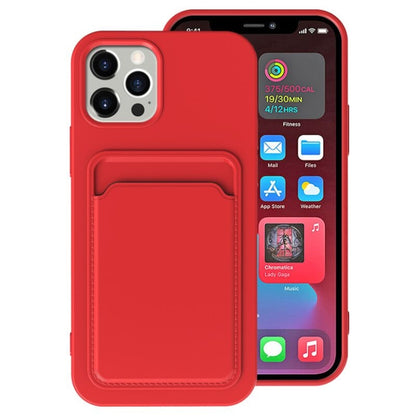 TPU + Flannel Lining Shockproof  Case with Card Slots, For iPhone 11 Pro Max, For iPhone 11, For iPhone 11 Pro