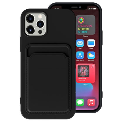 TPU + Flannel Lining Shockproof  Case with Card Slots, For iPhone 11 Pro Max, For iPhone 11, For iPhone 11 Pro