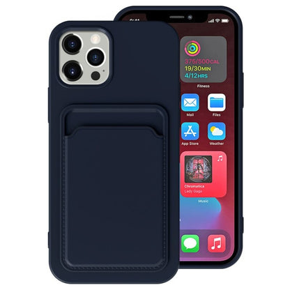 TPU + Flannel Lining Shockproof  Case with Card Slots, For iPhone 11 Pro Max, For iPhone 11, For iPhone 11 Pro