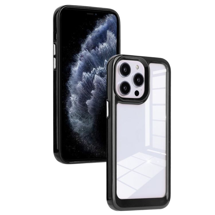 Solid Solor TPU Space Acrylic Phone Case, For iPhone 11, For iPhone 11 Pro Max, For iPhone 12, For iPhone 12 Pro, For iPhone 12 Pro Max, For iPhone 13