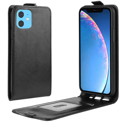 R64 Texture Single Fold Horizontal Flip Leather Case for iPhone XIR 2019, with Holder & Card Slots & Wallet, For iPhone 11