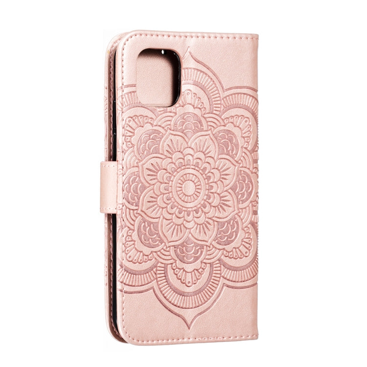 Mandala Embossing Pattern Horizontal Flip Leather Case for iPhone XIR（2019）, with Holder & Card Slots & Wallet & Photo Frame & Lanyard, For iPhone 11