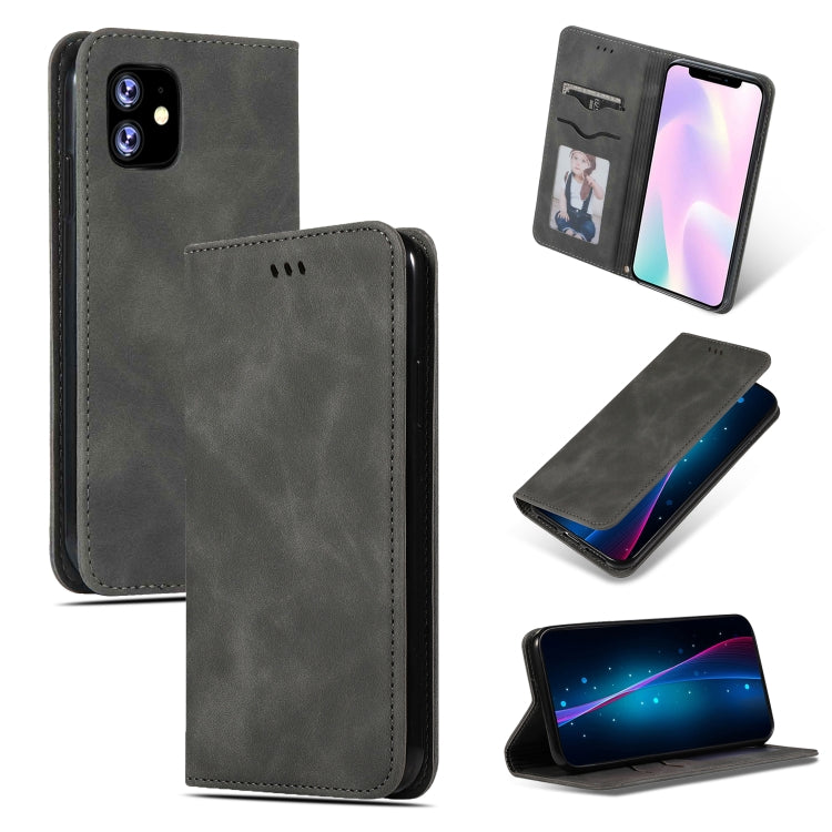 Retro Skin Feel Business Magnetic Horizontal Flip Leather Case for iPhone XIR 2019, For iPhone 11