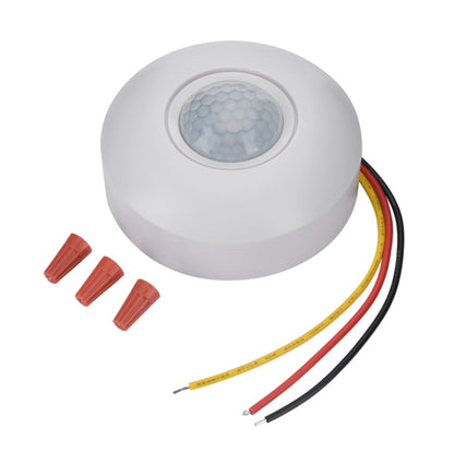 Interruptor de sensor de movimiento PIR infrarrojo de 12 V con retardo de detección de 360 ​​grados para luz de techo LED