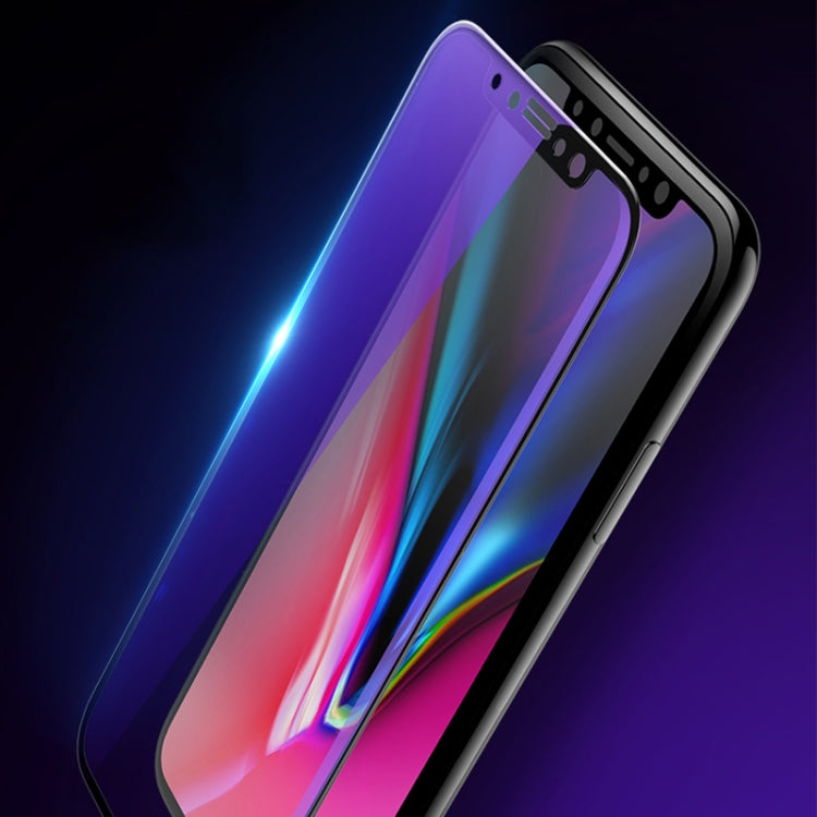 mocolo 0.33mm 9H 2.5D Full Glue Anti Blue-ray Tempered Glass Film, For iPhone 11 / XR, For iPhone 11 Pro / XS / X, For iPhone 11 Pro Max / XS Max
