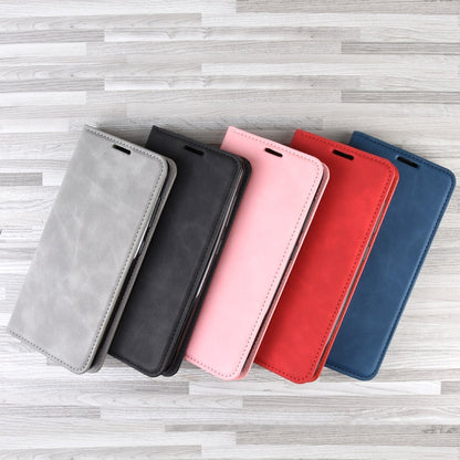 For iPhone 11   Retro-skin Business Magnetic Suction Leather Case with Purse-Bracket-Chuck, For iPhone 11