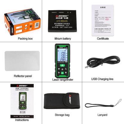SNDWAY SW-100G Green lLght Digital Laser Tape Sensor Range Finder