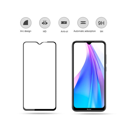 For Xiaomi Redmi Note 8T mocolo 0.33mm 9H 2.5D Full Glue Tempered Glass Film, For Xiaomi Redmi Note 8T