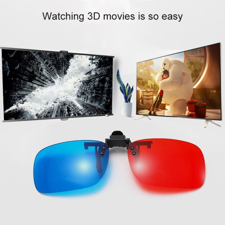 Gafas 3D estéreo rojas y azules para miopía y películas 3D, computadora y TV dedicadas