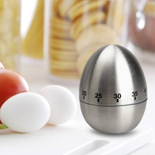 Mechanical Egg Kitchen Cooking Timer Alarm 60 Minutes Stainless Steel  Kitchen Tools, Mechanical Egg Timer