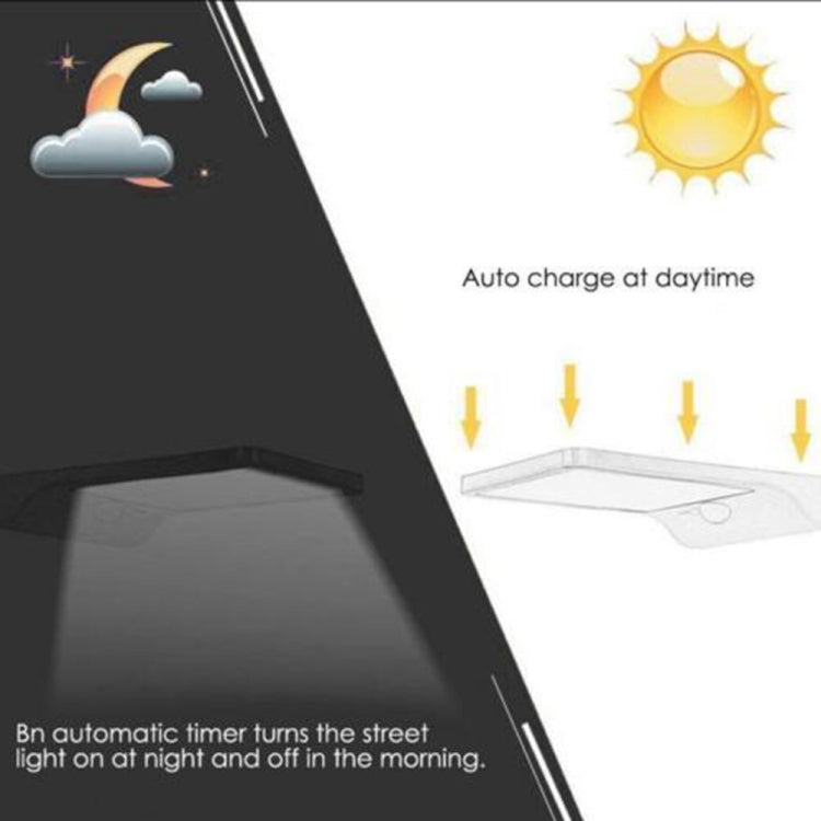 Luces solares para exteriores, 36 LED, lámpara solar superbrillante, 280 LM, sensor de movimiento, luces de seguridad, luces de pared flexibles, inalámbricas e impermeables.