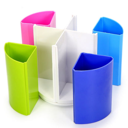Multifunctional Colorful Detachable Rotary Stationery Office Round Pen Holder, Round Pen Holder