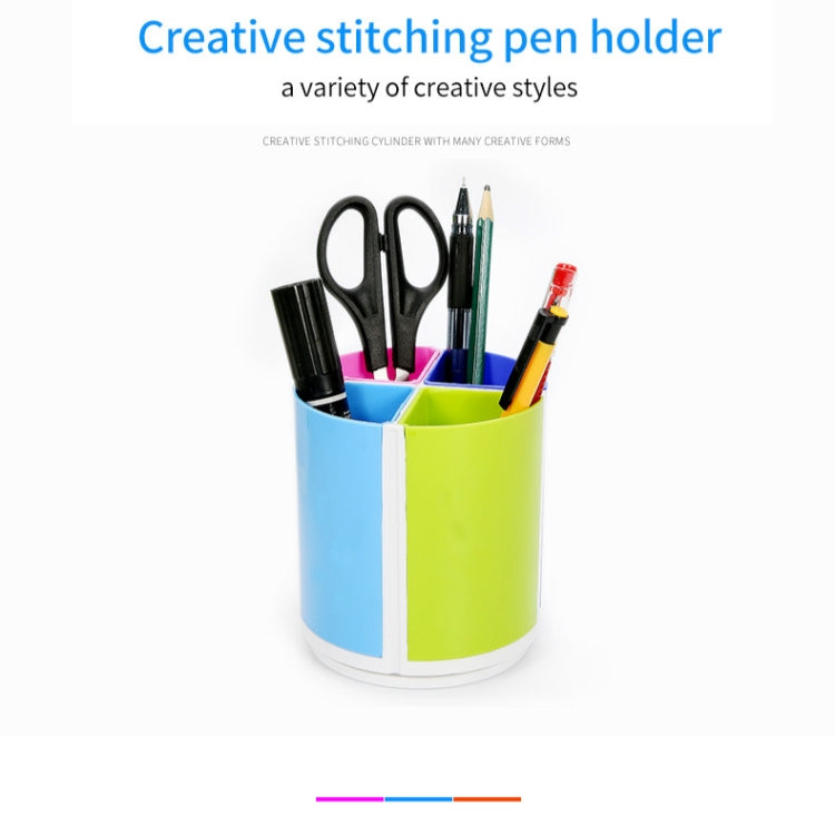 Multifunctional Colorful Detachable Rotary Stationery Office Round Pen Holder, Round Pen Holder