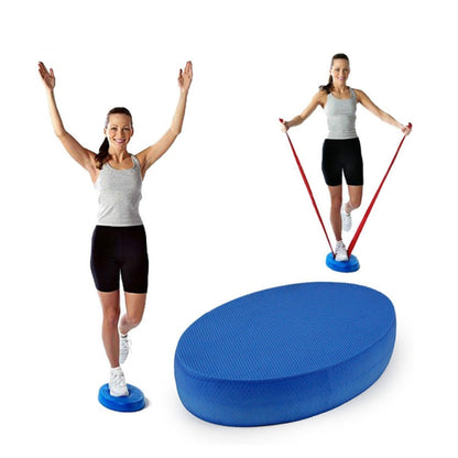TPE Oval High Rebound Non-slip Yoga Supplies Balance Mat, Size: 31 x 21 x 6cm, 31 x 21 x 6cm