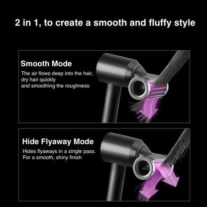 For Dyson Hair Dryer Nozzle Smooth Flyaway Attachment, Smooth Rose Red