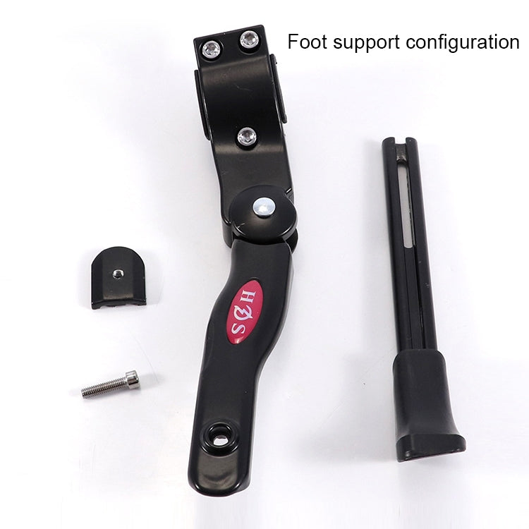 Bicycle Mountain Bike 26 Inch Aluminum Alloy Single Support Car Ladder Foot Support Parking Rack, 26 Inch Black