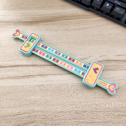 5 PCS Children Mathematical Addition Auxiliary Rule Early Education Puzzle Stationery, Random Color Delivery, Random Color Delivery