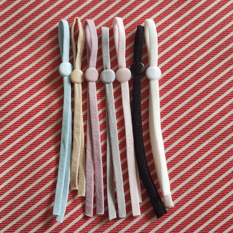 20 bandas elásticas ajustables para mascarillas, colores aleatorios.