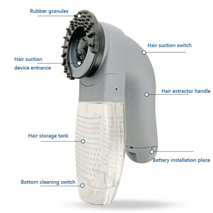 Pet Hair Suction Device Electric Massage Cleaning Vacuum Cleaner Pet Hair Sticking Device, Massage Cleaning Vacuum Cleaner