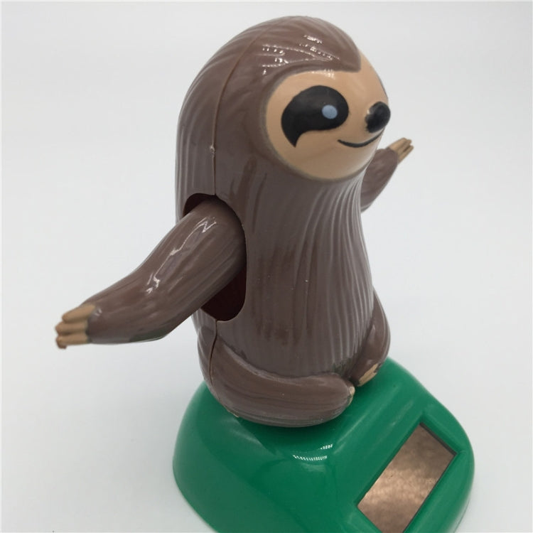 Novelty Solar Toys Plastic ABS Sloth Solar Powered Dancing for Car Decoration, Sloth