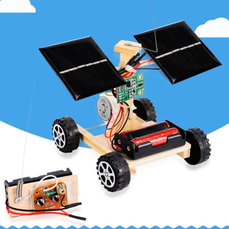 DIY Mini Wooden Car Wireless Remote Control Vehicle Model Kids Toys, DIY Mini Wooden Car