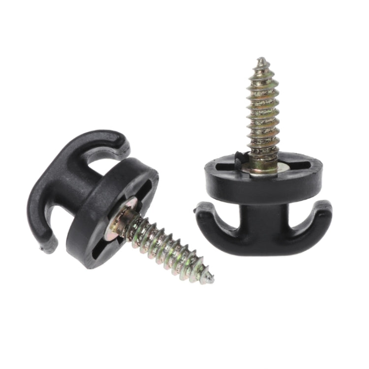 2 PCS Universal Car Trunk Original Hook Flat Type Vertical Luggage Net Hook Link, Luggage Net Hook Link