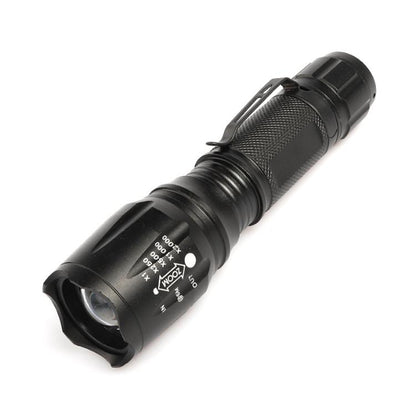 T02 Pen Clip Mini Flashlight T6 Telescopic Zoom Led Flashlight Outdoor Waterproof Long Shot Glare Flashlight, T02 Pen Clip