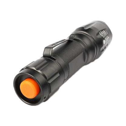 T02 Pen Clip Mini Flashlight T6 Telescopic Zoom Led Flashlight Outdoor Waterproof Long Shot Glare Flashlight, T02 Pen Clip