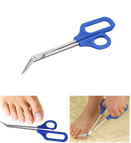 Long Reach Easy Grip Toe Nail Toenail Scissor Trimmer