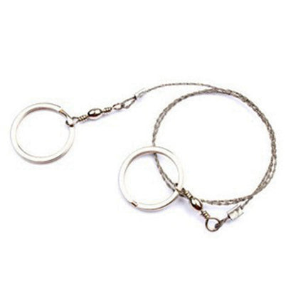 Portable Stainless Steel Wire Outdoor Survival Self Defense Chainsaws Hand Saw Fret Tool, Hand Saw (Silver)