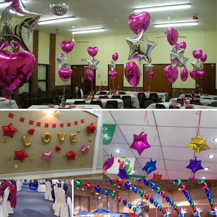 26 PCS 18 Inch Star-Shaped Aluminum Foil Balloon Holiday Domestic Aluminum Foil Balloon Decoration, Random Color Delivery, Aluminum Foil Balloon