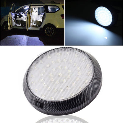 12V 46 LED Roof Light Camper Van Caravan Motor Home Boat White Light with ON / OFF Switch, 46 LEDs