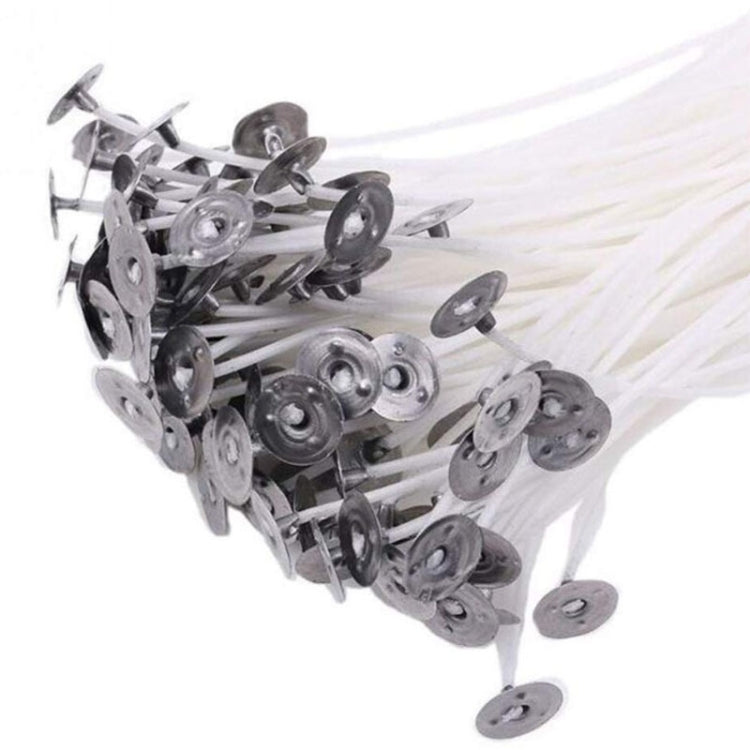 2 juegos de mechas para velas de algodón tejido con mantequilla, mechas para velas