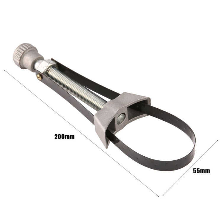 Car Auto Oil Filter Removal Tool Strap Wrench Diameter Adjustable 60mm To 120mm, 60-120mm