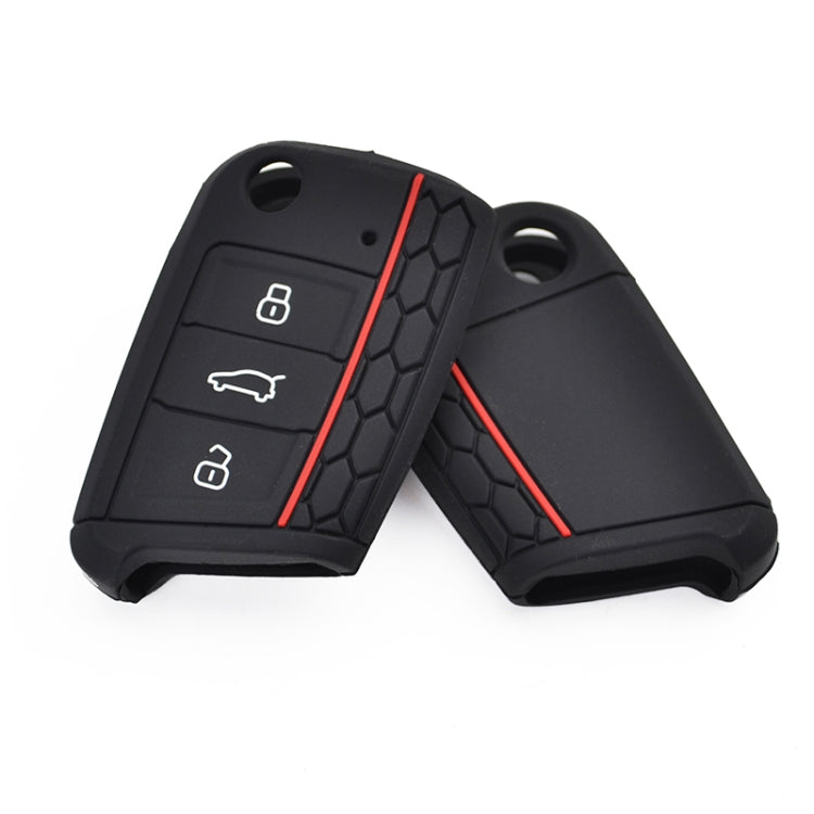 Silicone Key Case Cover for Volkswagen Polo Golf 7/ Skoda, Silicone Key Case