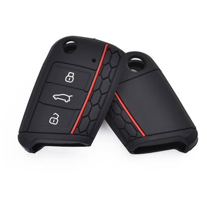 Silicone Key Case Cover for Volkswagen Polo Golf 7/ Skoda, Silicone Key Case