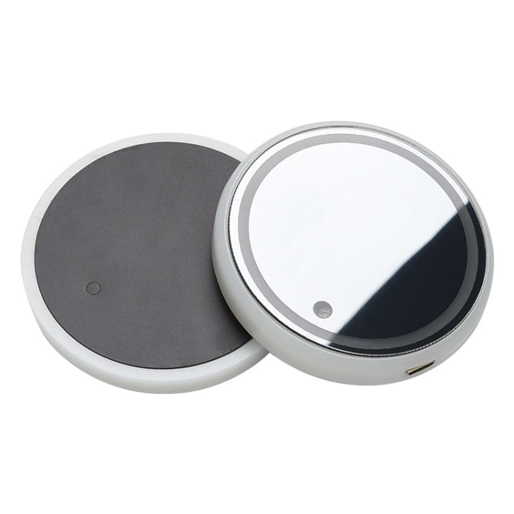 Conjunto de 2 porta-copos luminosos LED para automóvel, com carregamento USB e função antiderrapante.