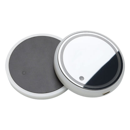 Conjunto de 2 porta-copos luminosos LED para automóvel, com carregamento USB e função antiderrapante.