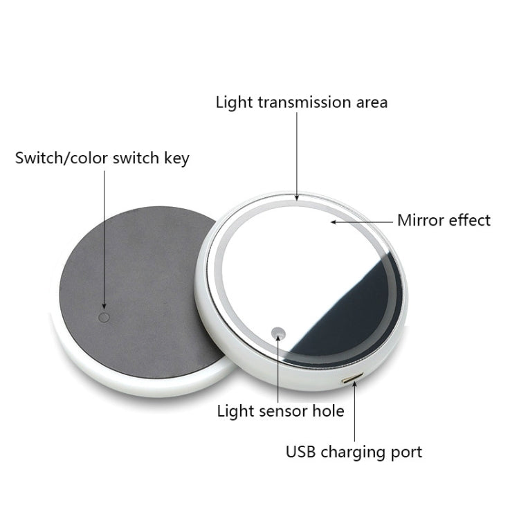 Conjunto de 2 porta-copos luminosos LED para automóvel, com carregamento USB e função antiderrapante.