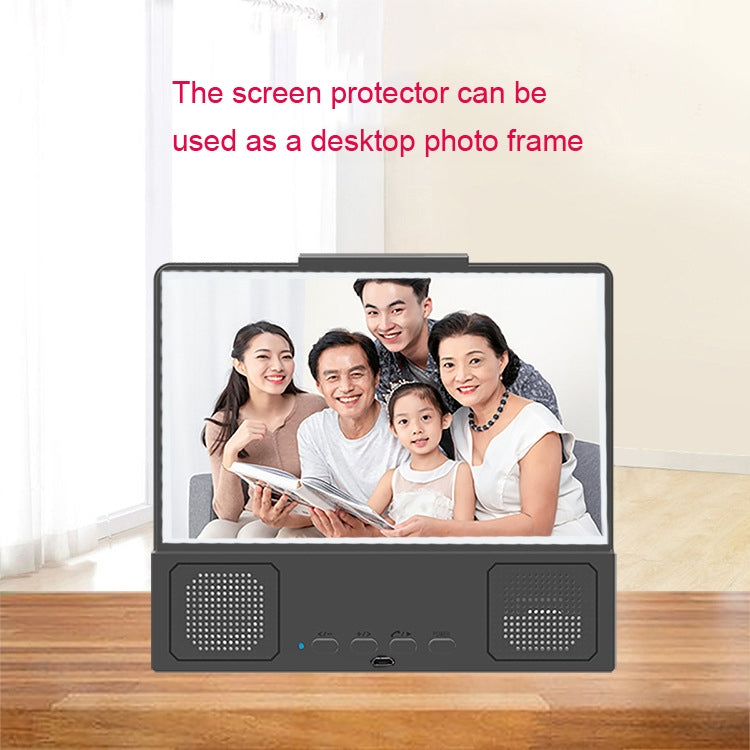 Amplificador de pantalla para teléfono móvil L8 de 8,5 pulgadas con altavoz subwoofer Bluetooth.