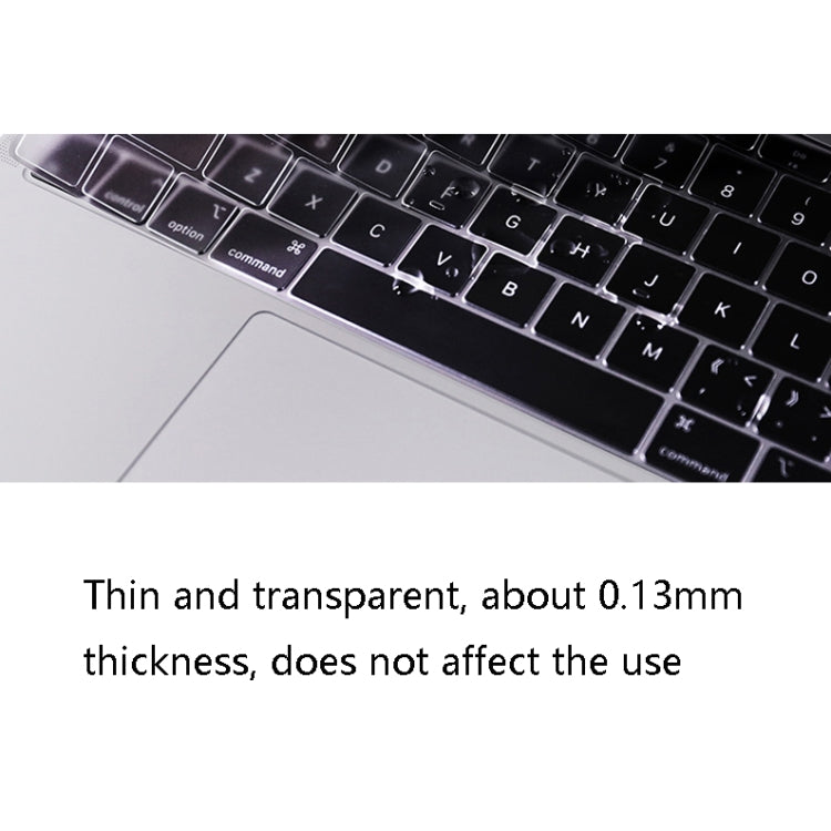 0.13mm Transparent TPU Laptop Keyboard Protective Film, For MacBook Air 13.3 inch A1369 & A1466, For MacBook Pro 13.3 inch A1706 & A1989 & A2159 (with Touch Bar), For MacBook Pro 15.4 inch A1707 & A1990 (with Touch Bar)