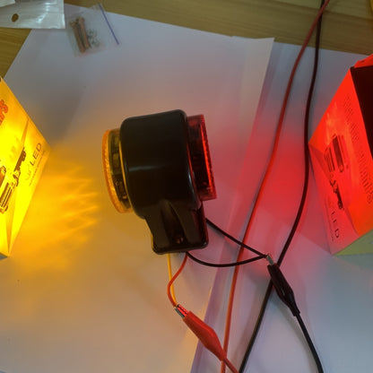 12/24V 2000-4000K 14 LEDs Truck Two-Color Side Light Trailer Side Tail Light, 14 LEDs