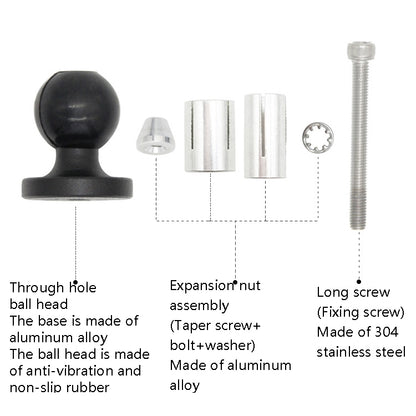 N-P090 Hollow Ball Head Loading Mobile Phone Bracket Handlebar Holder, N-P090