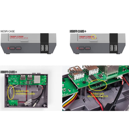 Retroflag NESPi Case+ Game Console Box With LED Indicator For Raspberry Pi, Retroflag NESPi Case+
