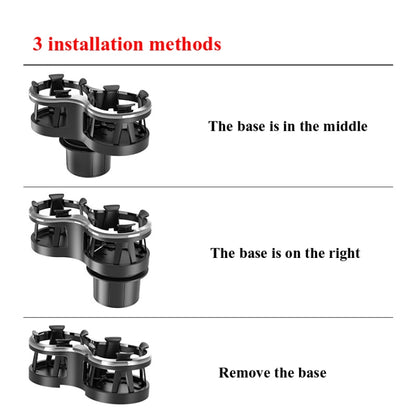 SHUNWEI SD-1038 Car Dual-Hole Water Cup Holder Cola Vacuum Flask Holder One For Two Beverage Holders, SD-1038