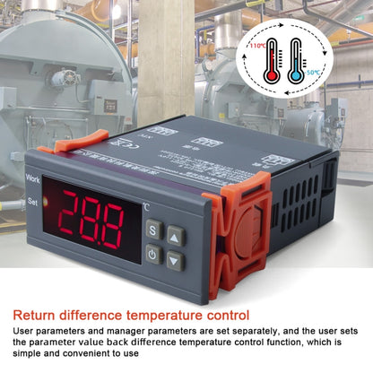 MH-1210W Digital LCD Temperature Controller Thermocouple Thermostat Regulator with Sensor Termometer, Temperature Range: -50 to 110 Degrees Celsius, MH-1210W