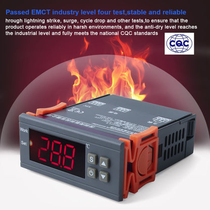 MH-1210W Digital LCD Temperature Controller Thermocouple Thermostat Regulator with Sensor Termometer, Temperature Range: -50 to 110 Degrees Celsius, MH-1210W