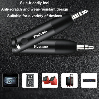 011 Bluetooth 5.0 AUX Audio Receiver 3.5mm Car Stereo Audio Adapter, 011 Black